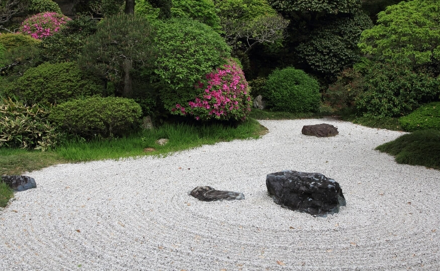Ogród w stylu japońskim Karesansui - Agrol ogrody, projekty, realizacje. Łódź, woj. łódzkie